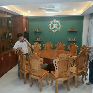 bàn ghế gỗ cao cấp - HTS4