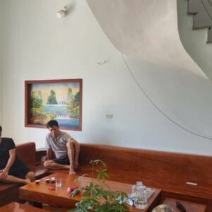 sofa gỗ khách hàng